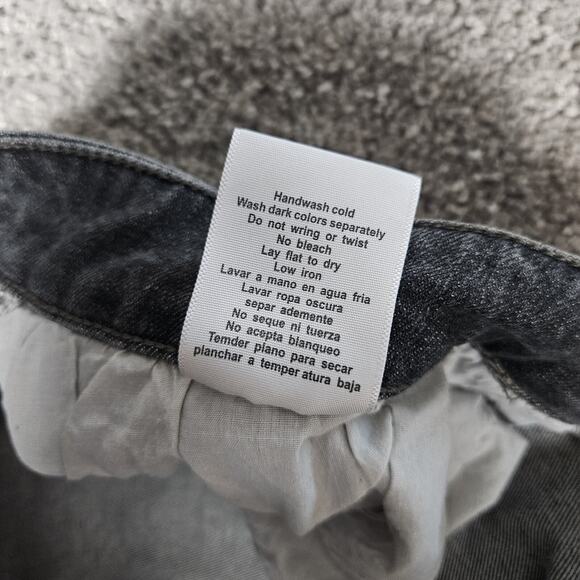 Judy Blue Jeans Womens 24 Faded Black Daisy Distressed Skinny Fit Stretch Boho - Picture 6 of 13